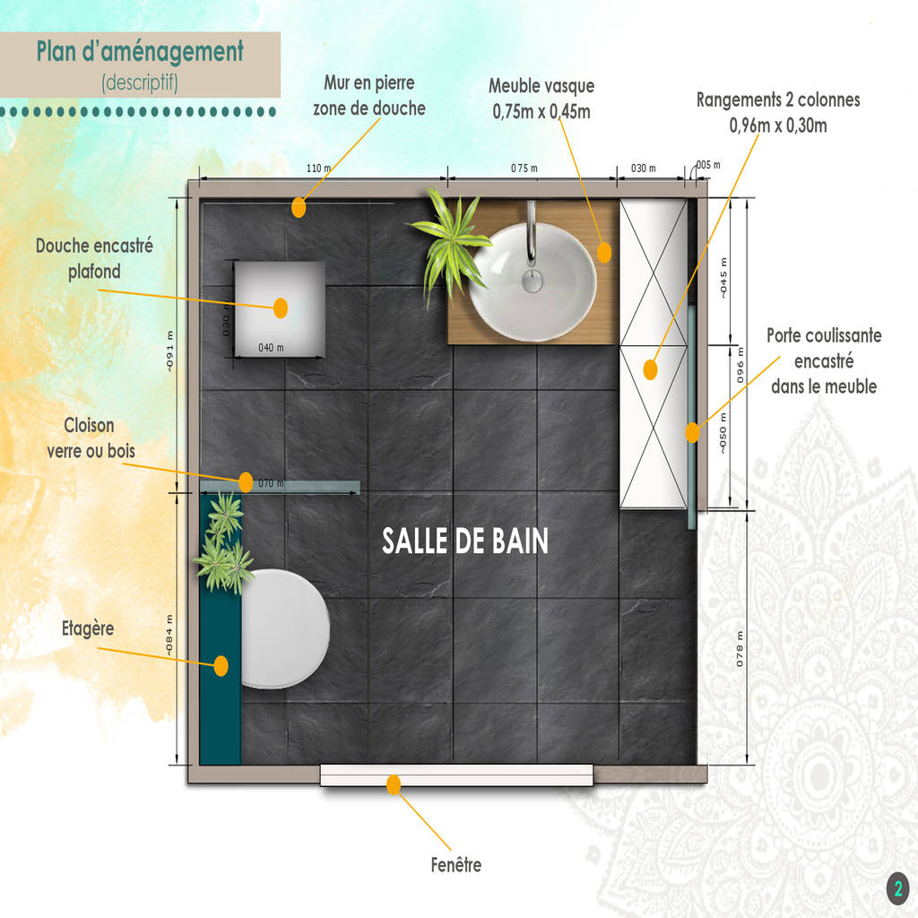 Design kreation baños tropicales bambú azul | homify