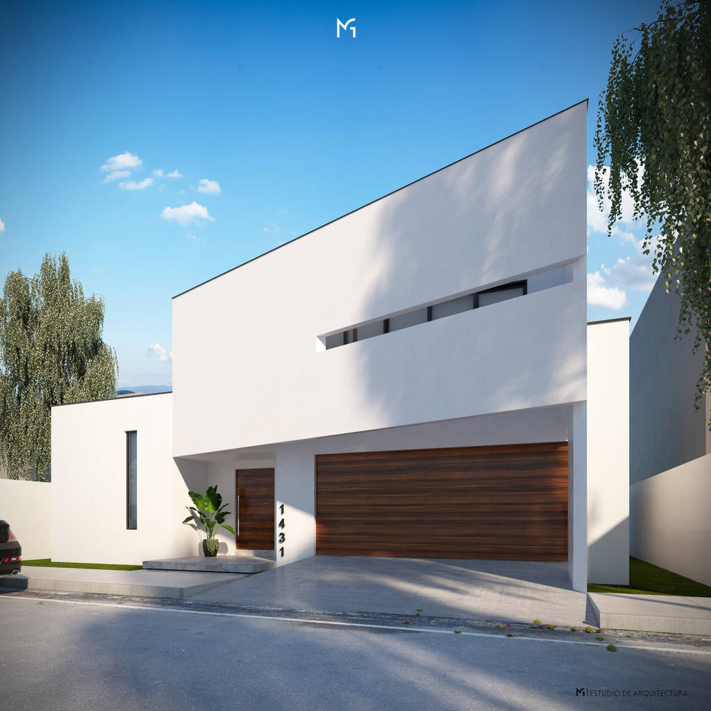 모던스타일 주택 by mg estudio de arquitectura 모던 | 호미파이 & homify