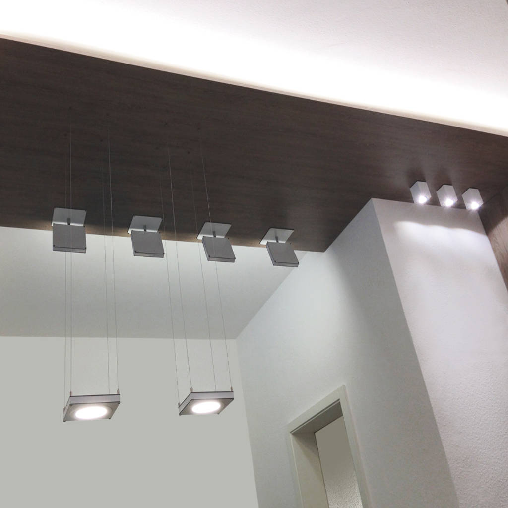 Led Decken Und Pendelleuchte Moderner Flur Diele Treppenhaus
