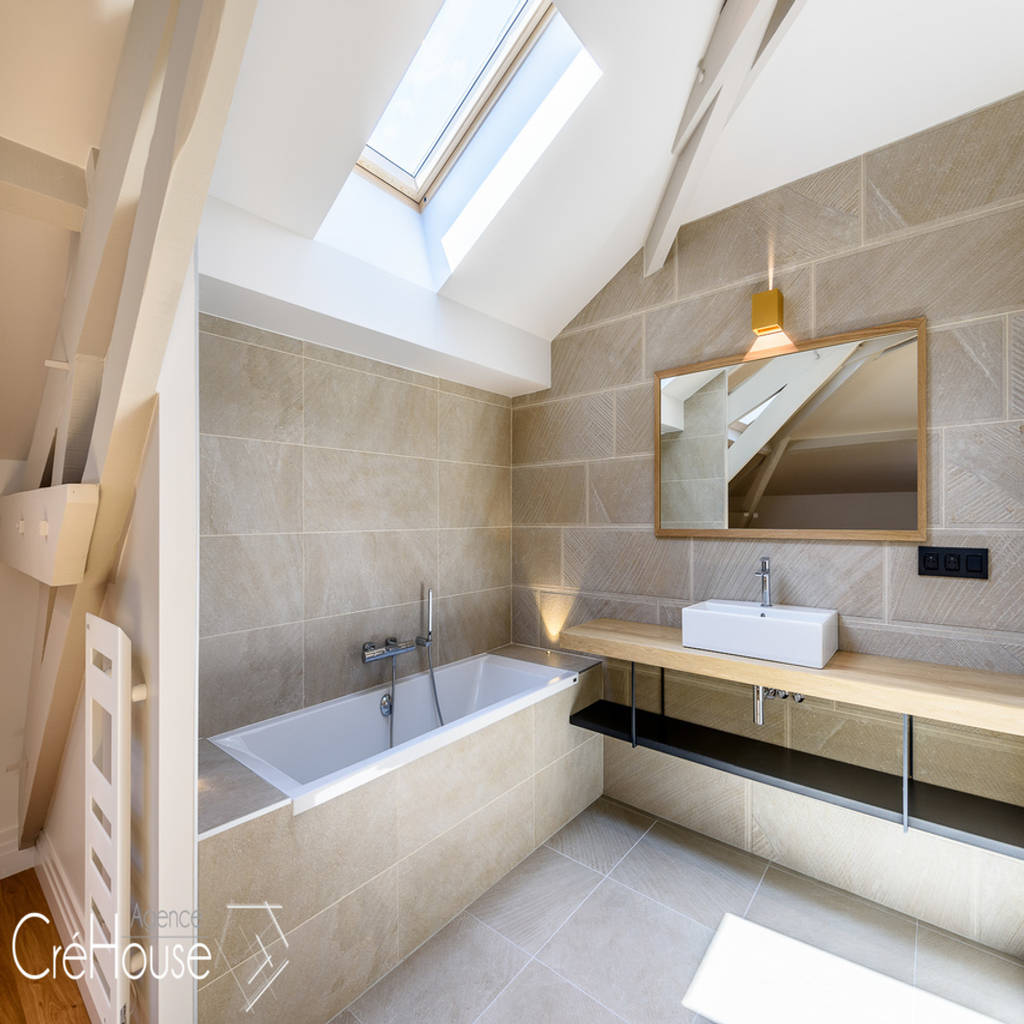 L Amour Dans La Salle De Bain #4: Rénovation Du0027une Maison Individuelle à Biarritz: Salle De Bain De Style De Style L Amour Dans La Salle De Bain #4: Rénovation Du0027une Maison Individuelle à Biarritz: Salle De Bain De Style De Style