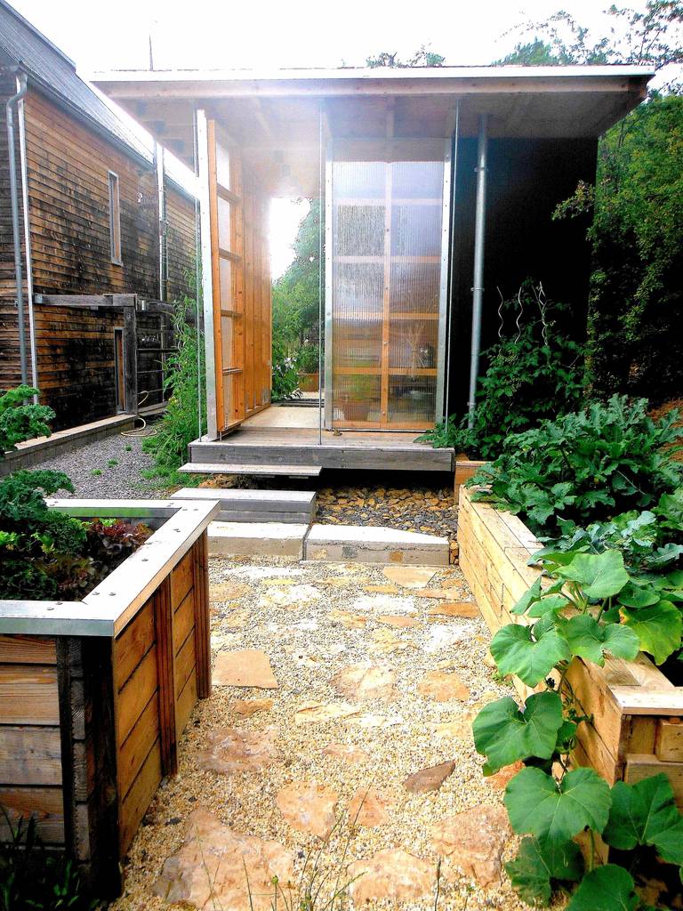 Pickartzarchitektur Bam2 Teehaus Mit Gartenhof Und Hochbeeten Minimalistischer Garten Von Pickartzarchitektur Minimalistisch Holz Holznachbildung Homify