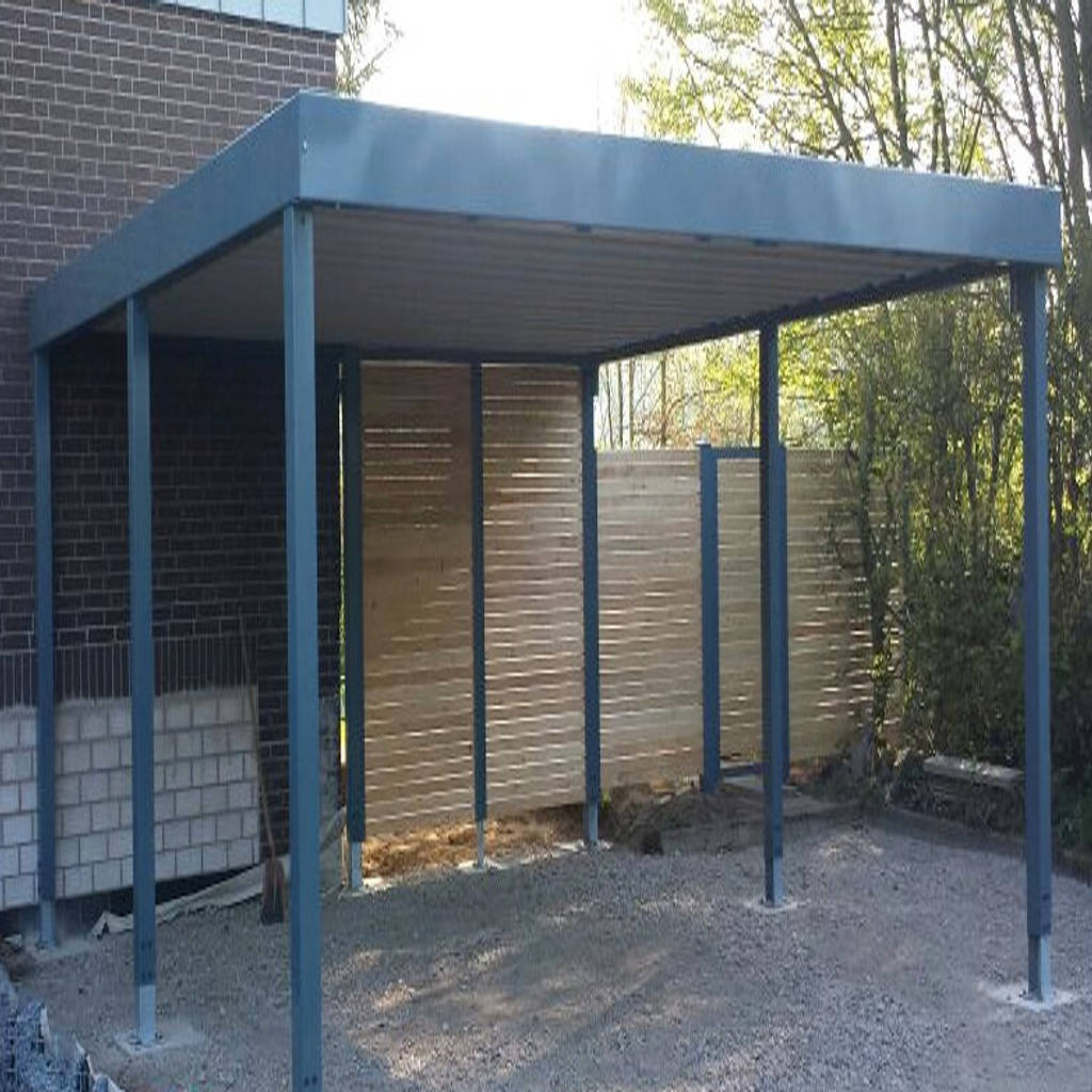 Stahlcarport mit sichtschutz von carportschmiede gmbh & co. kg