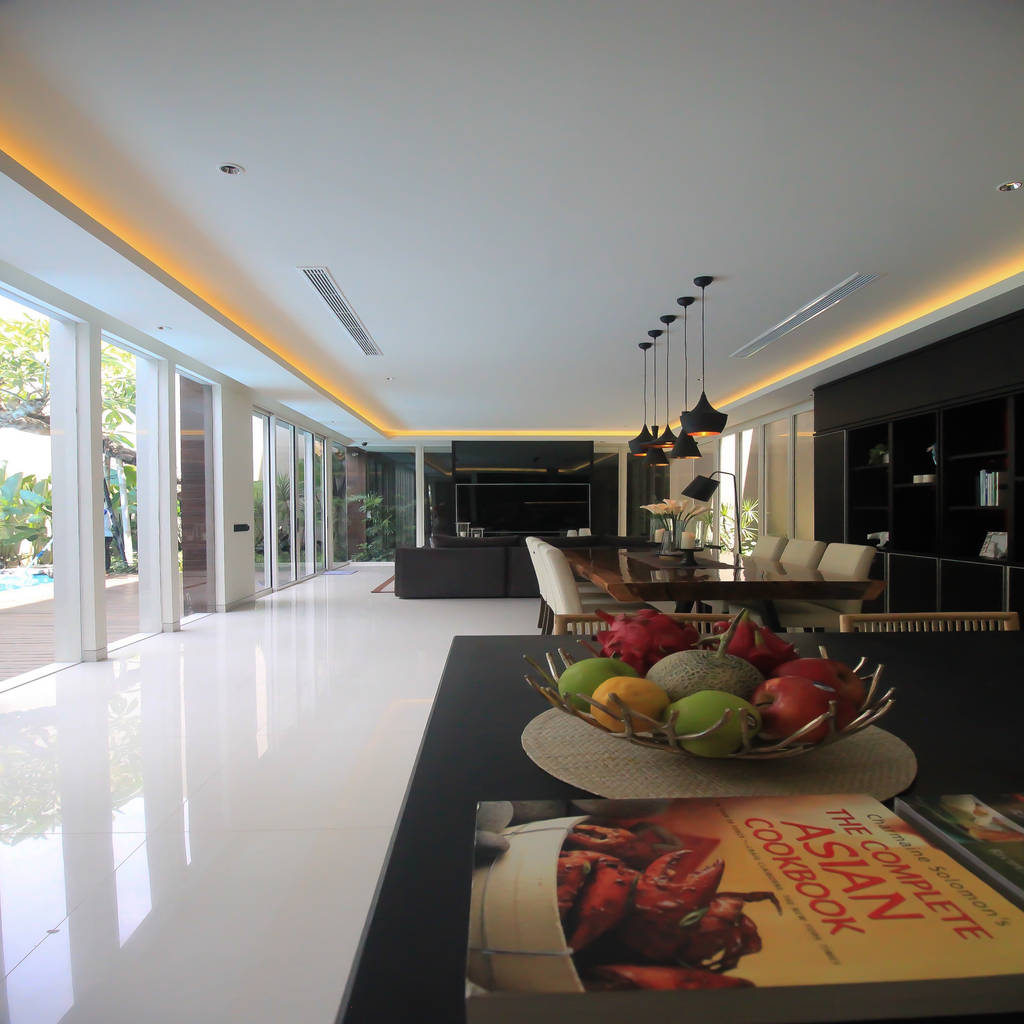 Tropical Style Living Room By Align Architecture Interior Design