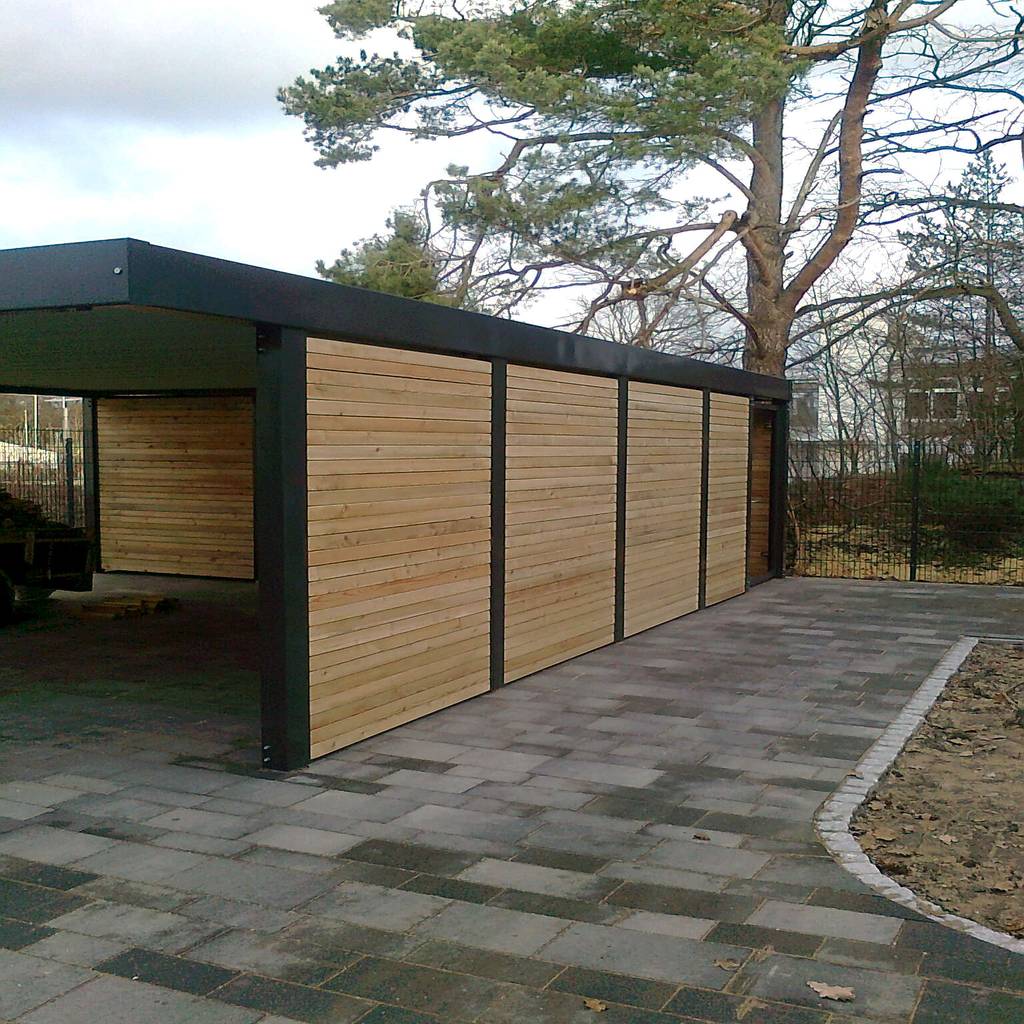 Holzverkleidung Sibirische Larche Von Carport Schmiede Gmbh Co