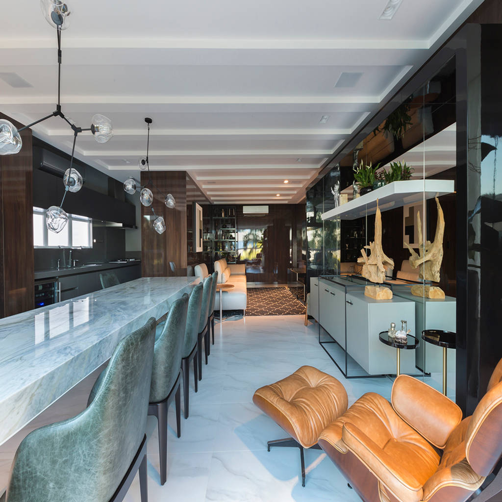Apartamento rbn thiago mondini arquitetura salas de estar modernas | homify