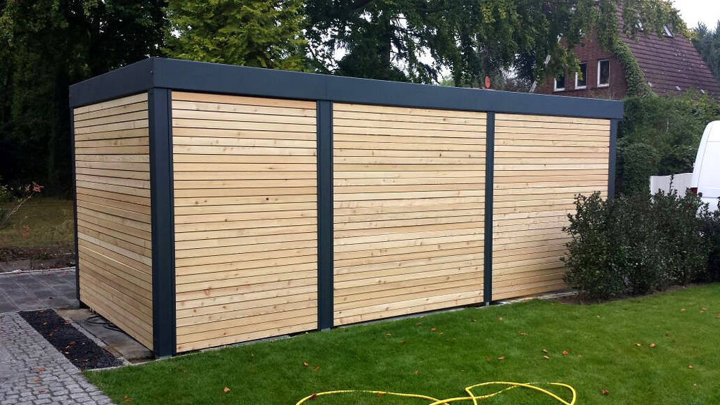 Metallcarport Wandprofile Sibirische Larche Von Carport Schmiede Gmbh Co Kg Hersteller Fur Metallcarports Und Stahlcarports Auf Mass Modern Eisen Stahl Homify