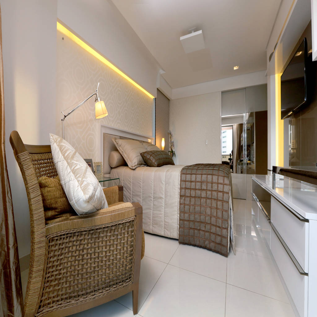 Modern Style Bedroom By Danielle Valente Arquitetura E Interiores Modern Homify