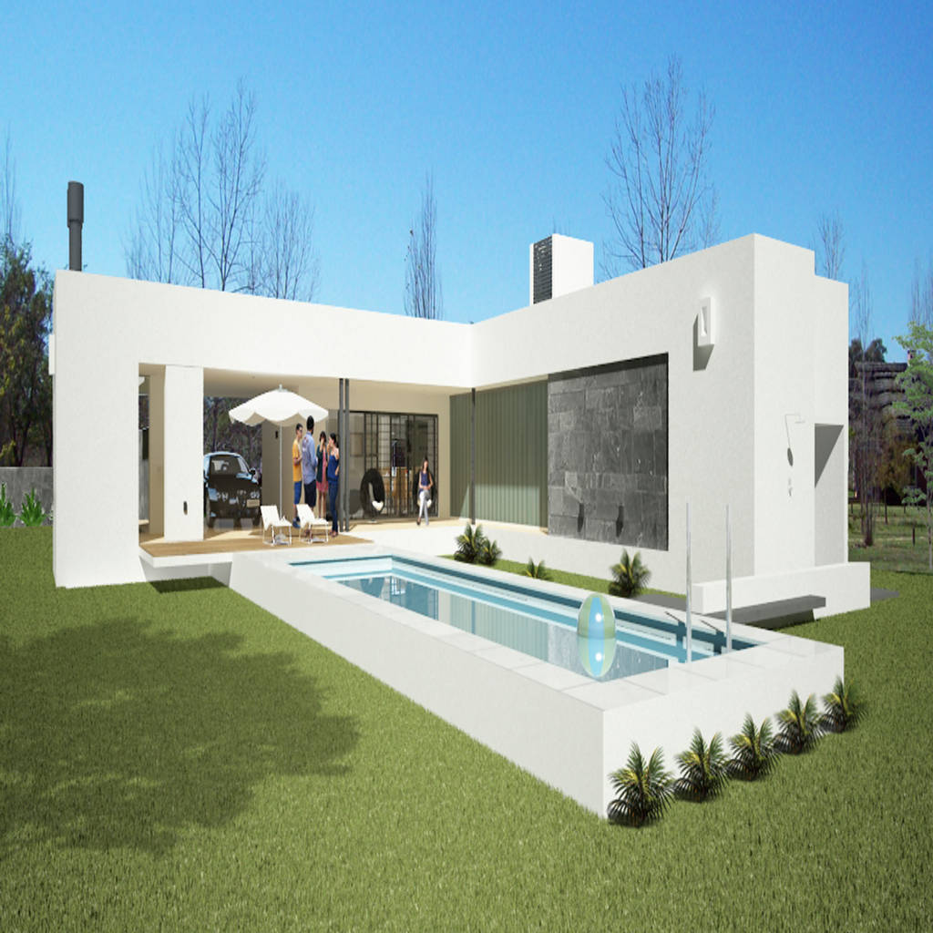 Casa cc - residencia de fin de semana casas modernas: ideas, imágenes y decoración de d'odorico ...