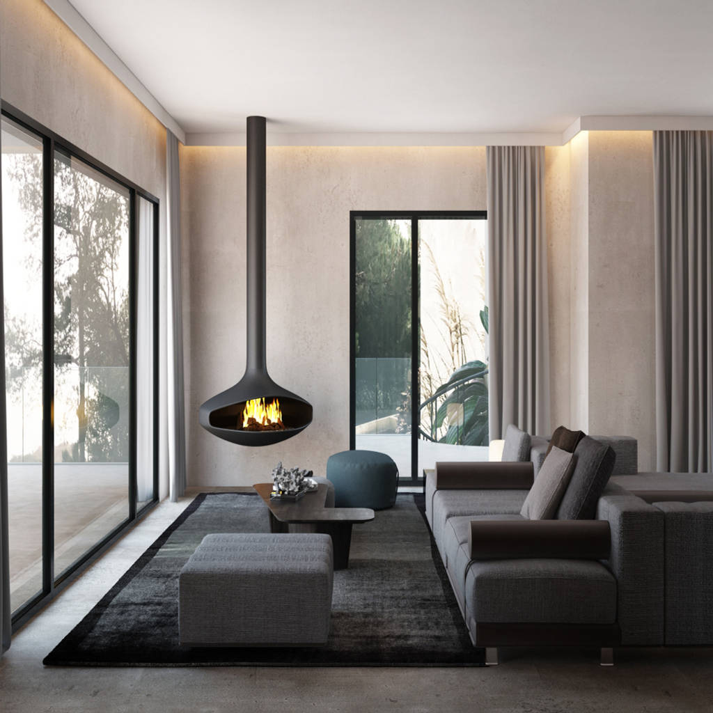 House overlooking the park salas de estar modernas por dzine & co