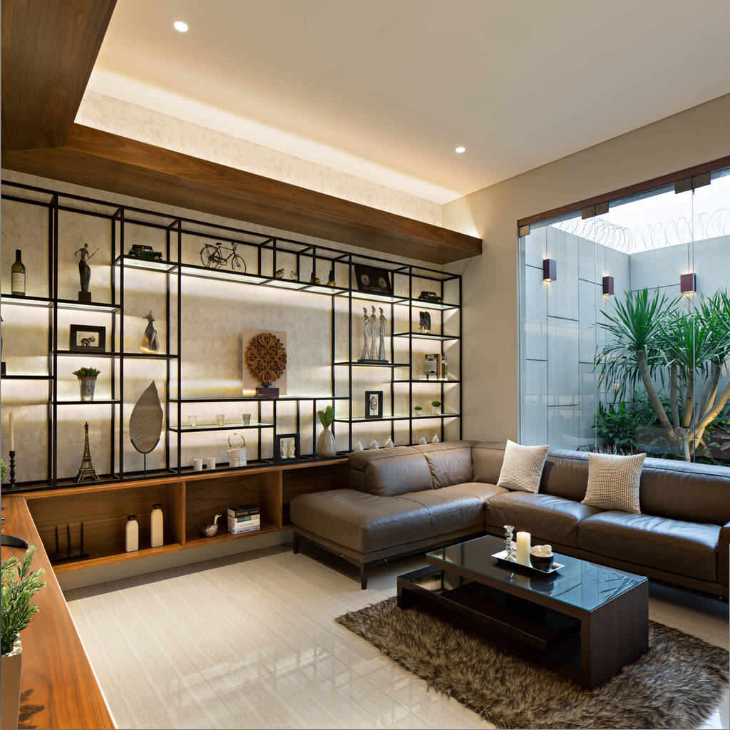Living room ruang  keluarga  modern oleh inerre interior  