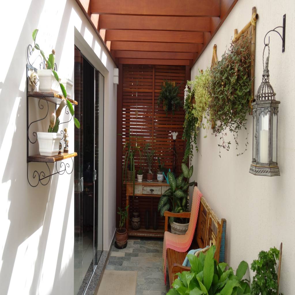 Pergolado residência paineiras jardins de inverno rústicos ...