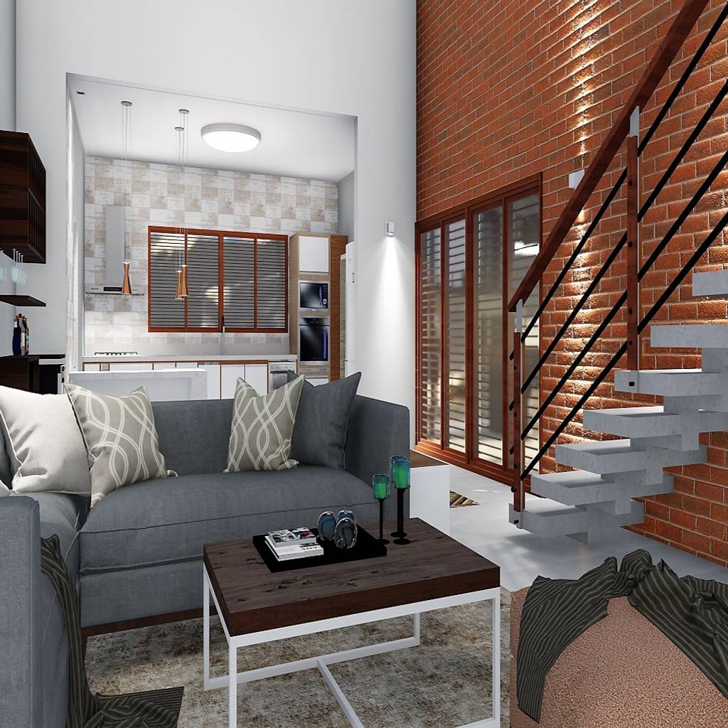 Conceito aberto salas de estar campestres por homify campestre | homify