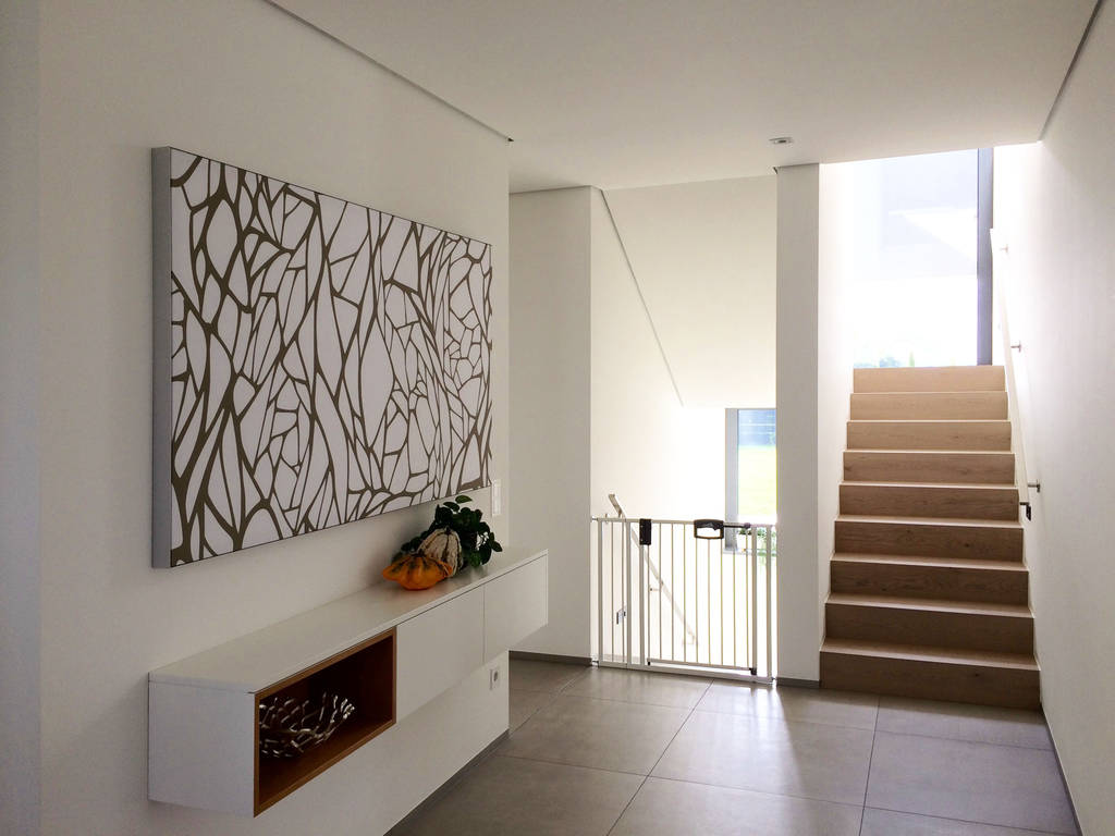 Akustikbild mit individuellem design moderner flur, diele ...