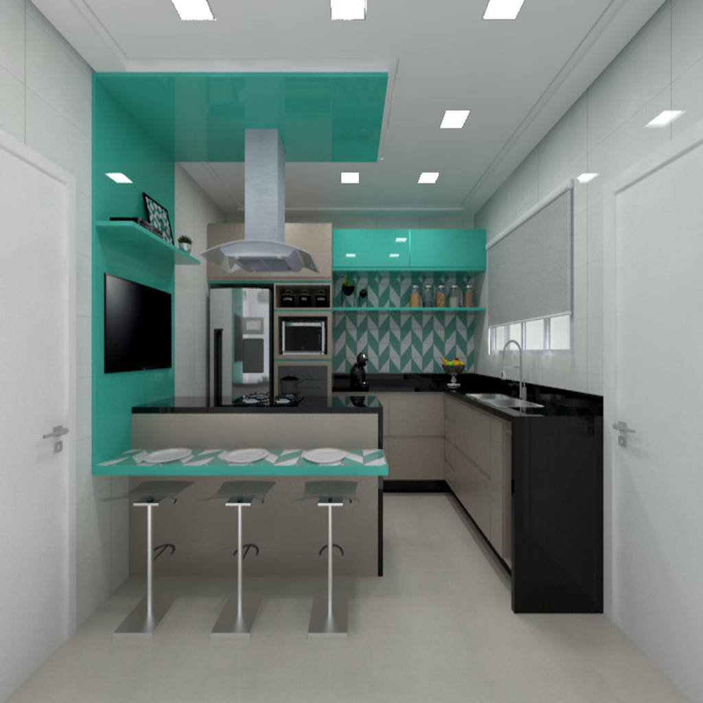 Cozinha Moderna Por Juliana Lobo Arquitetura Interiores Moderno De Madeira E Plastico Homify