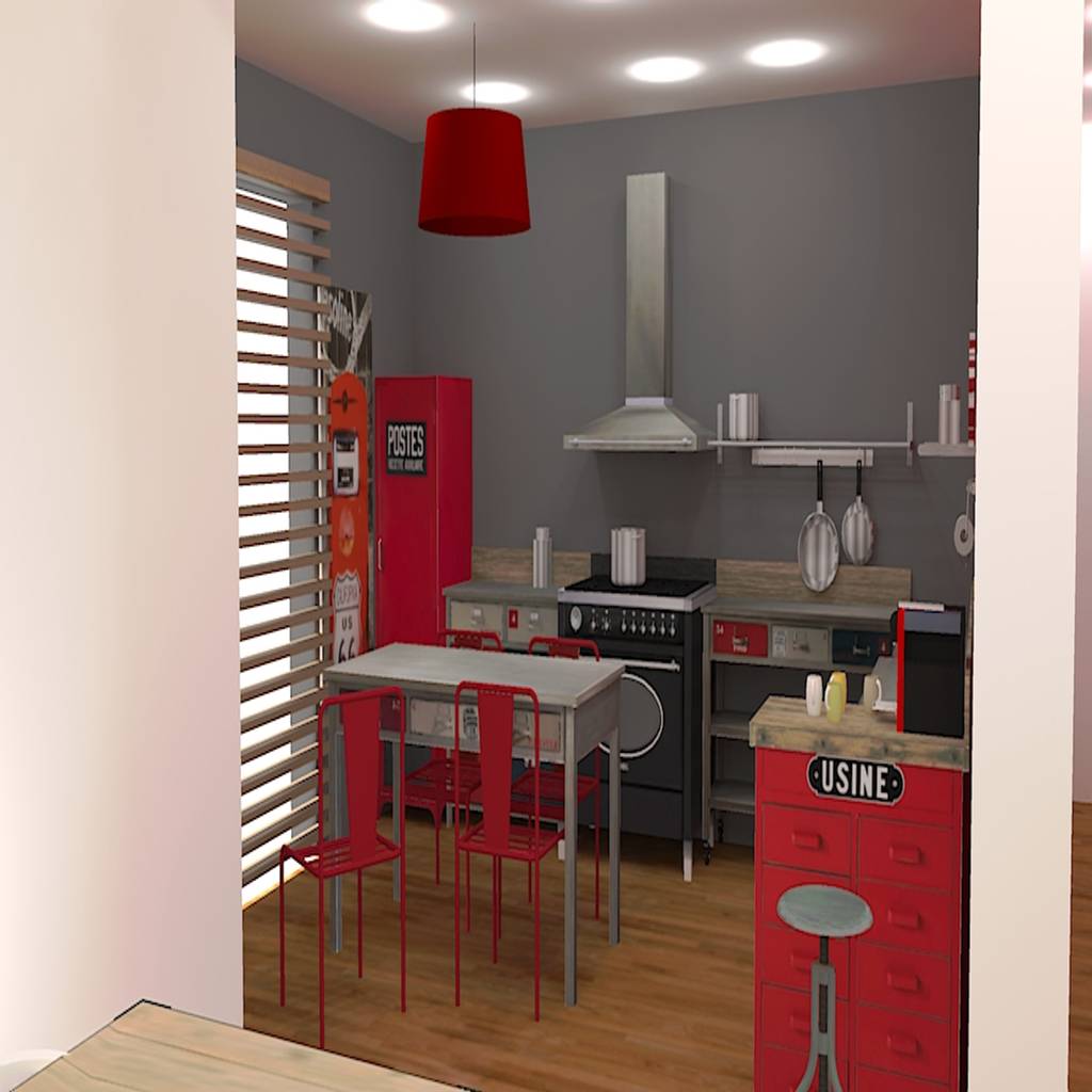 Renovation D Un Sejour Et D Une Cuisine Par Helene Somme