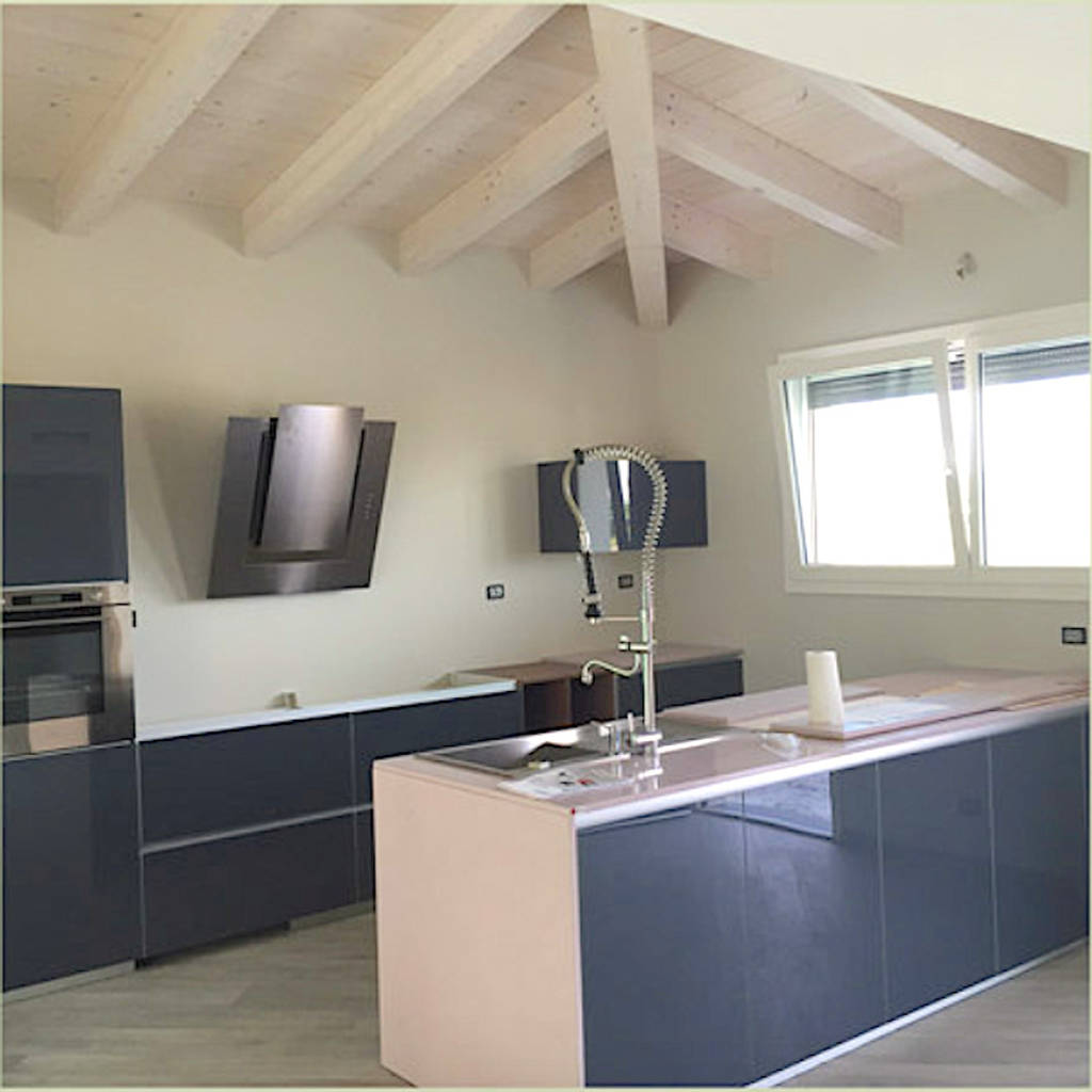Casa In Legno Chiavi In Mano A Ferrara Cucina Di Novello Case In
