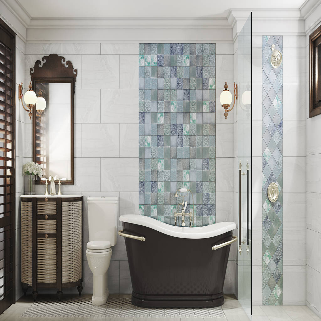 Baños coloniales de v design studio colonial | homify