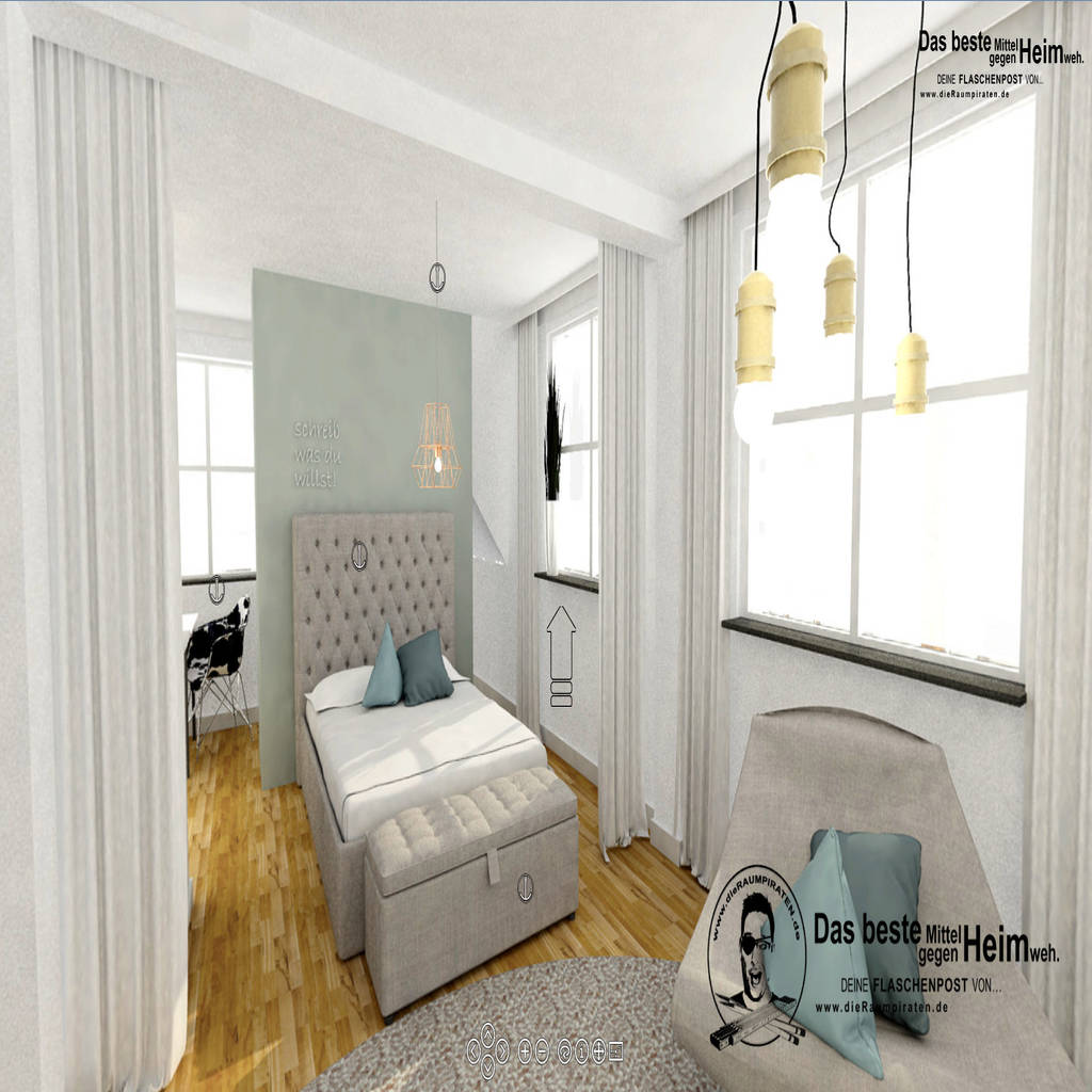 Jugendzimmer Mit Versteckter Ankleide Hinterm Bett Moderne