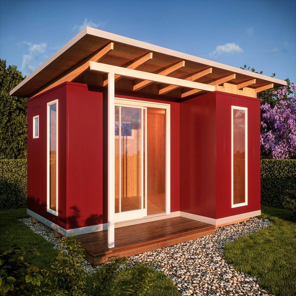 Elbe 20 zweithaus gmbh gartenhaus holz rot | homify