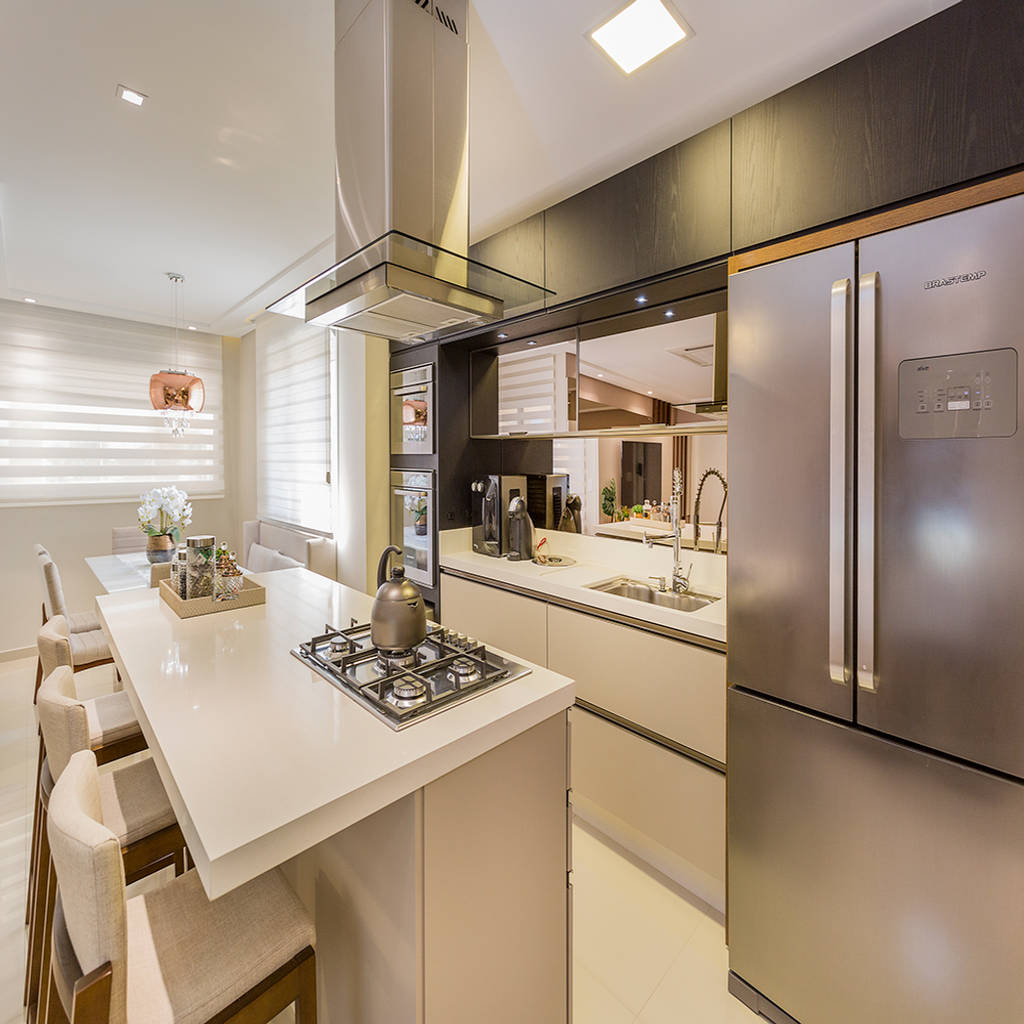 Cozinha em ilha: cozinhas por juliana agner arquitetura e