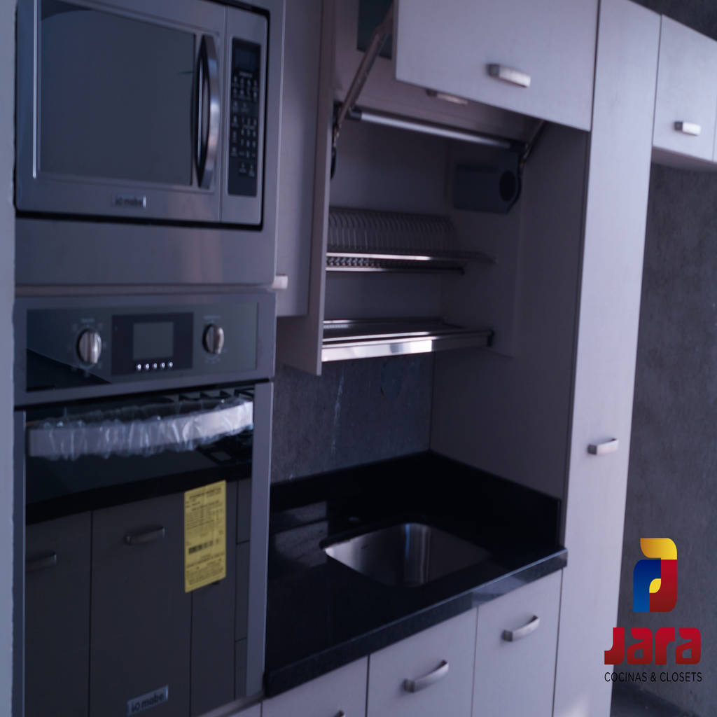 Accesorio escurreplatos con puerta elevación vertical de jara cocinas