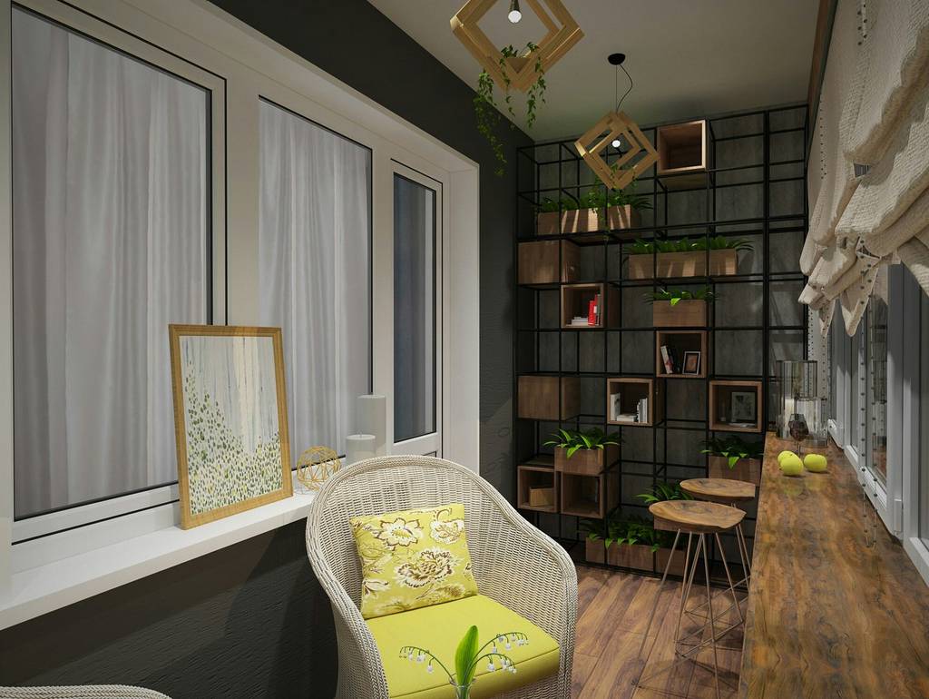 Библиотека на лоджии идеи