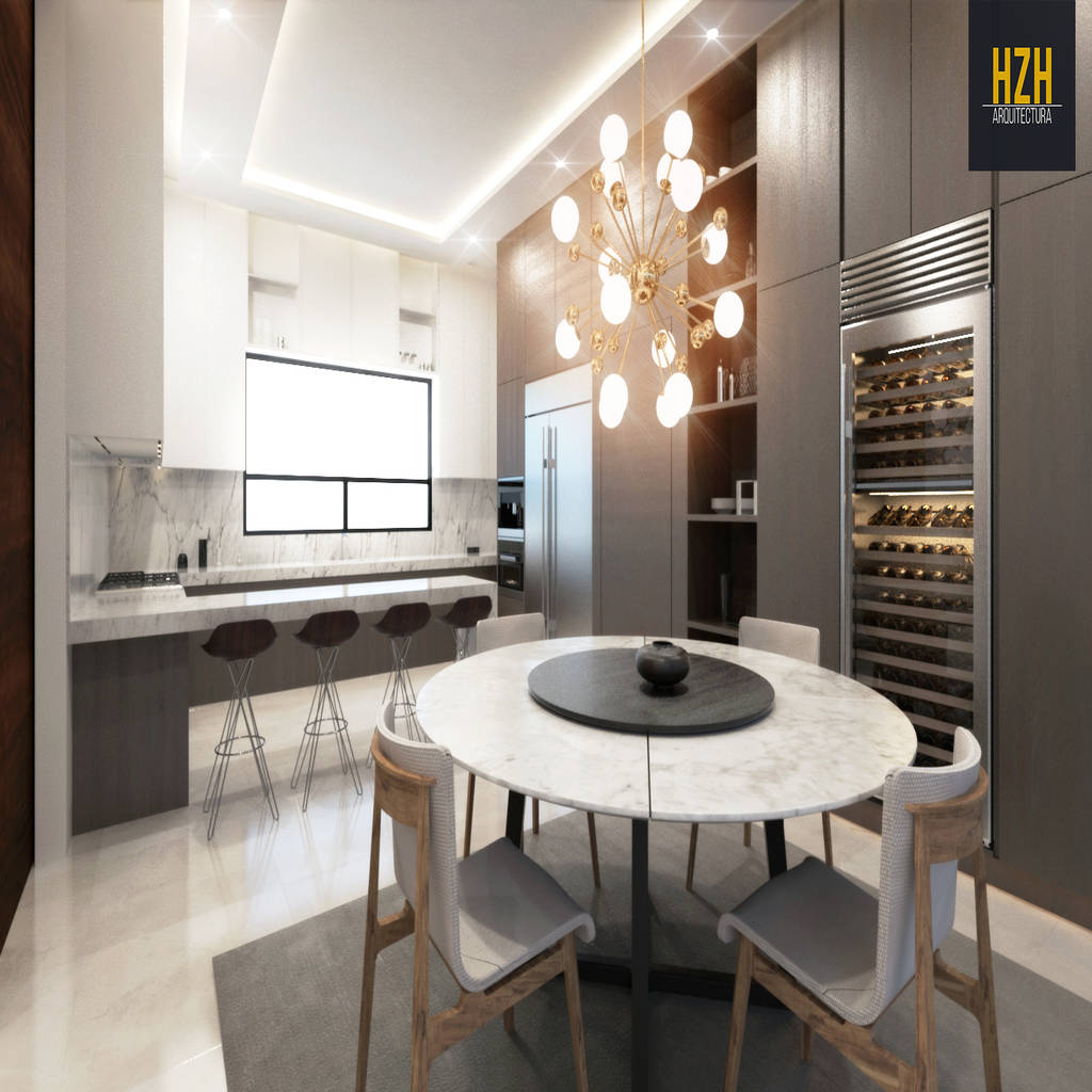 Cocina.: cocinas de estilo por hzh arquitectura & diseño | homify