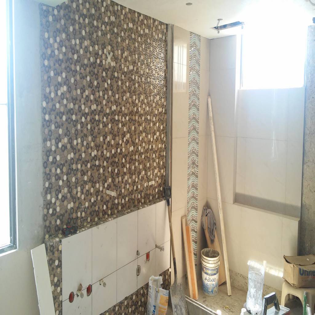 Baño principal – acabados paredes arquigrafic, c.a. baños de estilo
