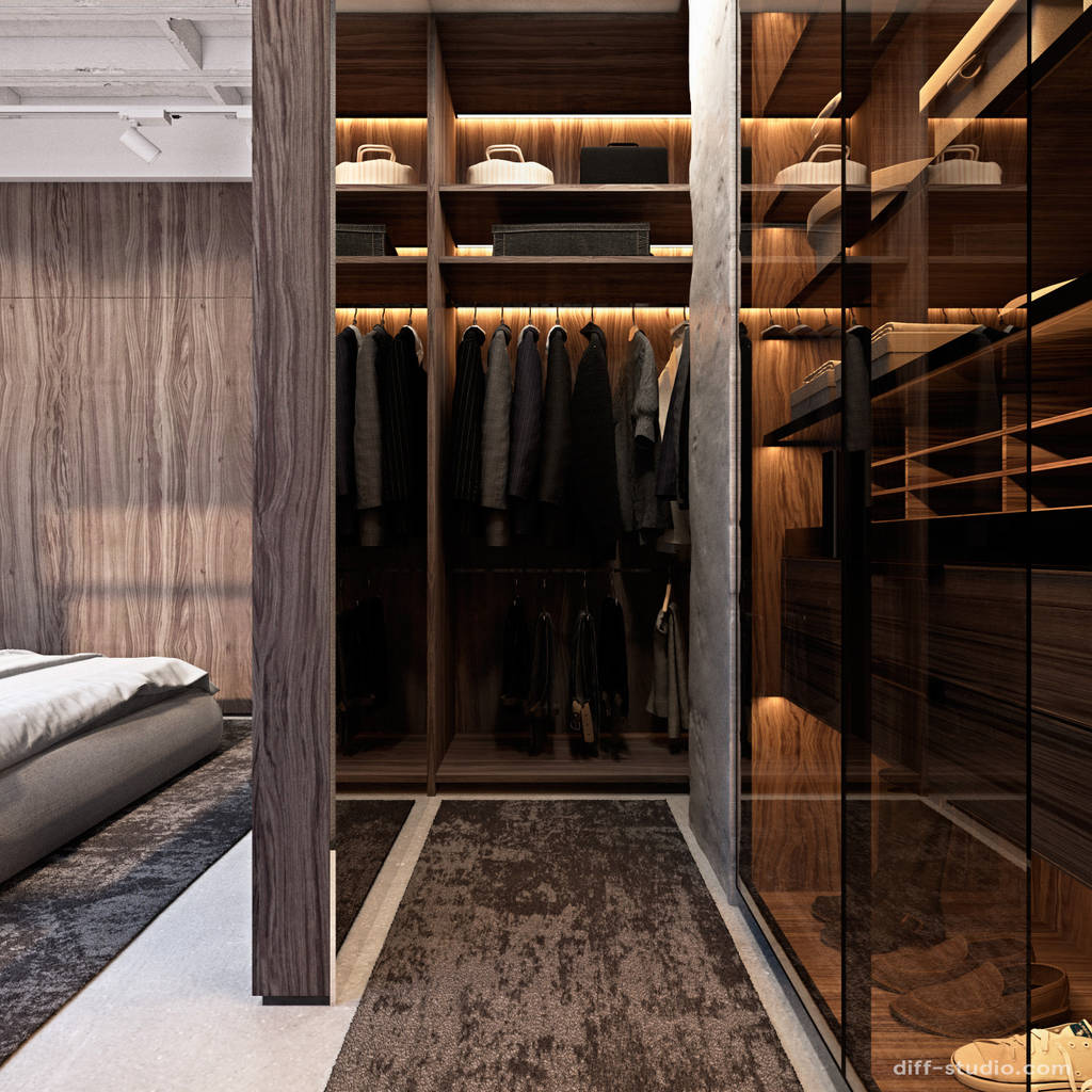 Industrial Style Dressing Room By Diff Studio Industrial Homify