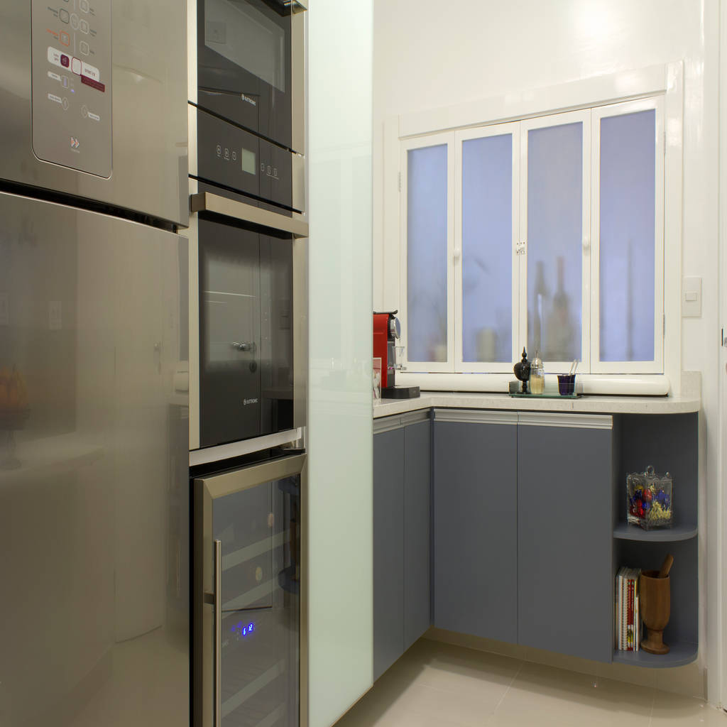 Cozinha Em Tons De Cinza Por Semiramis Alice Arquitetura Design Minimalista Homify