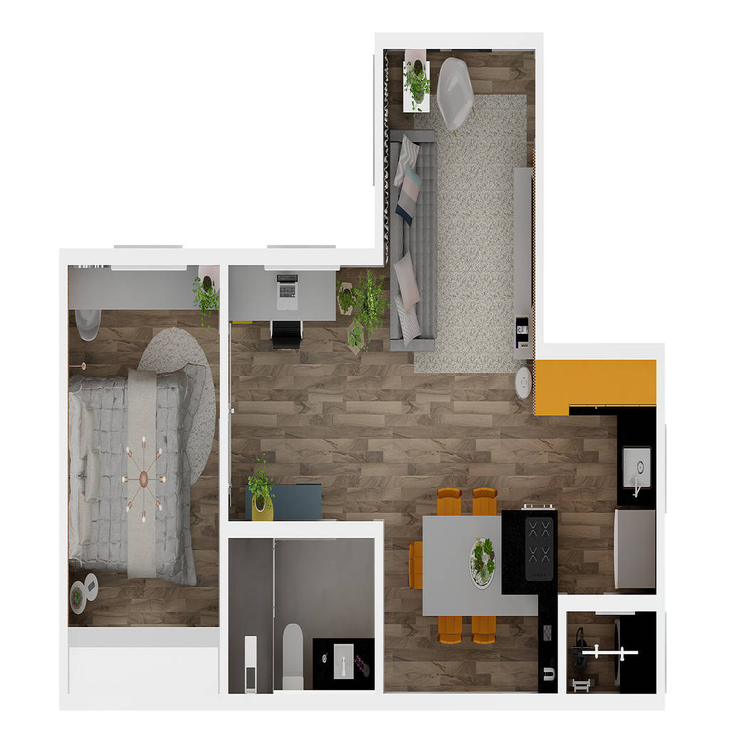 Planta baixa humanizada integração dos espaços