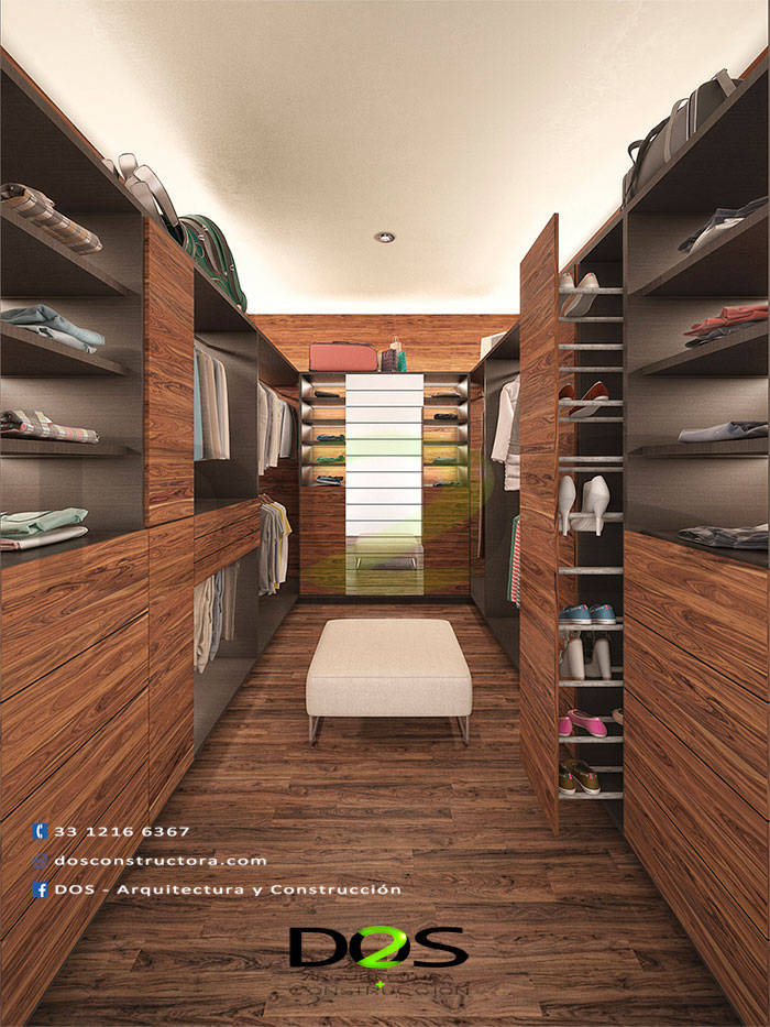 Vestidor de lujo, el cielo country club, casas en guadalajara | homify