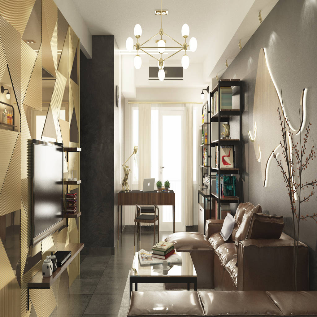 Luxurious masculine apartment season city west jakarta 