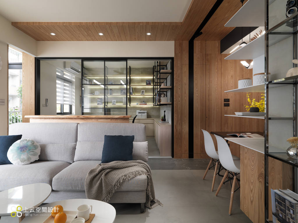 【溫潤雋永-住辦合一宅】, 上云空間設計 | homify