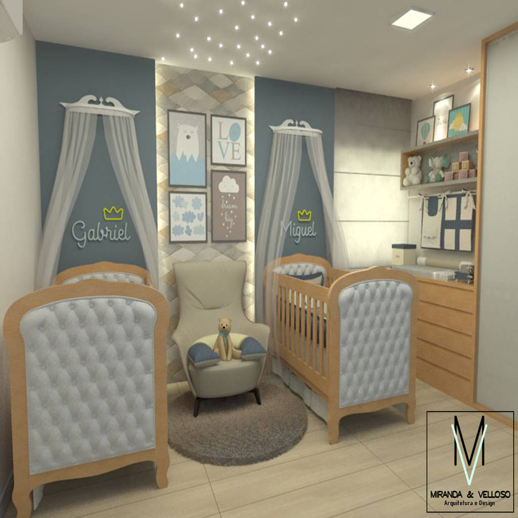 Cameretta neonato in stile di miranda & velloso arquitetura e design ... Colori cameretta neonato