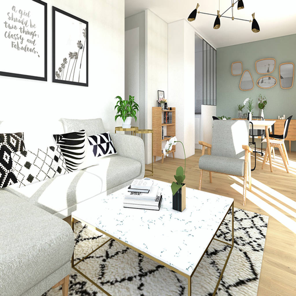 Aménagement et décoration du séjour salon moderne par gram ...
