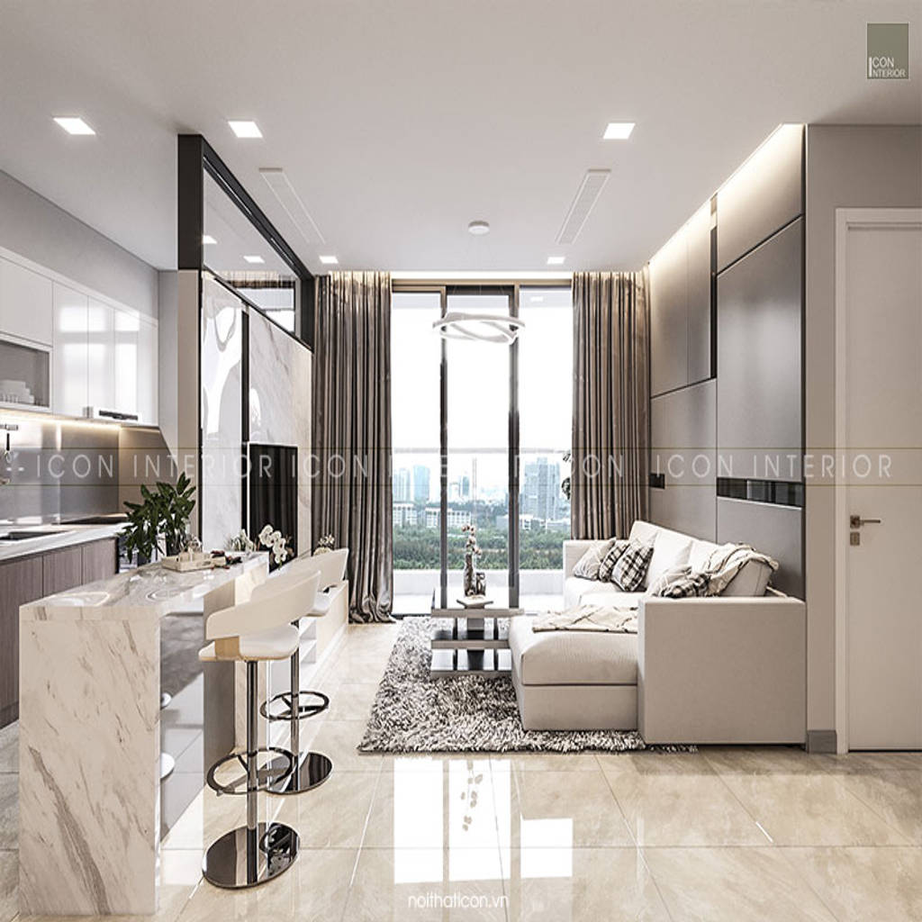 모던스타일 거실 by icon interior 모던 | 호미파이 & homify