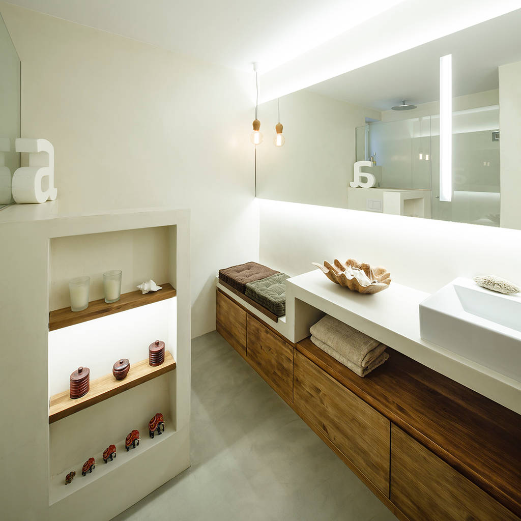 Reforma de baño en vivienda marina sezam baños de estilo mediterráneo