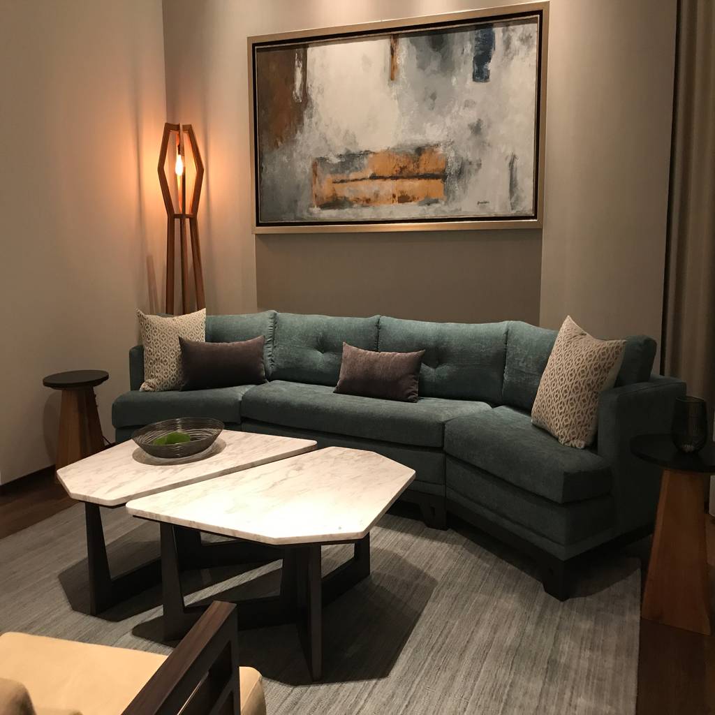 sala de firma muebles salones modernos mármol turquesa | homify
