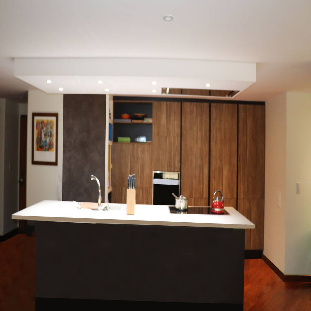 Cocina vista frontal dharma arquitectura cocinas modernas beige | homify