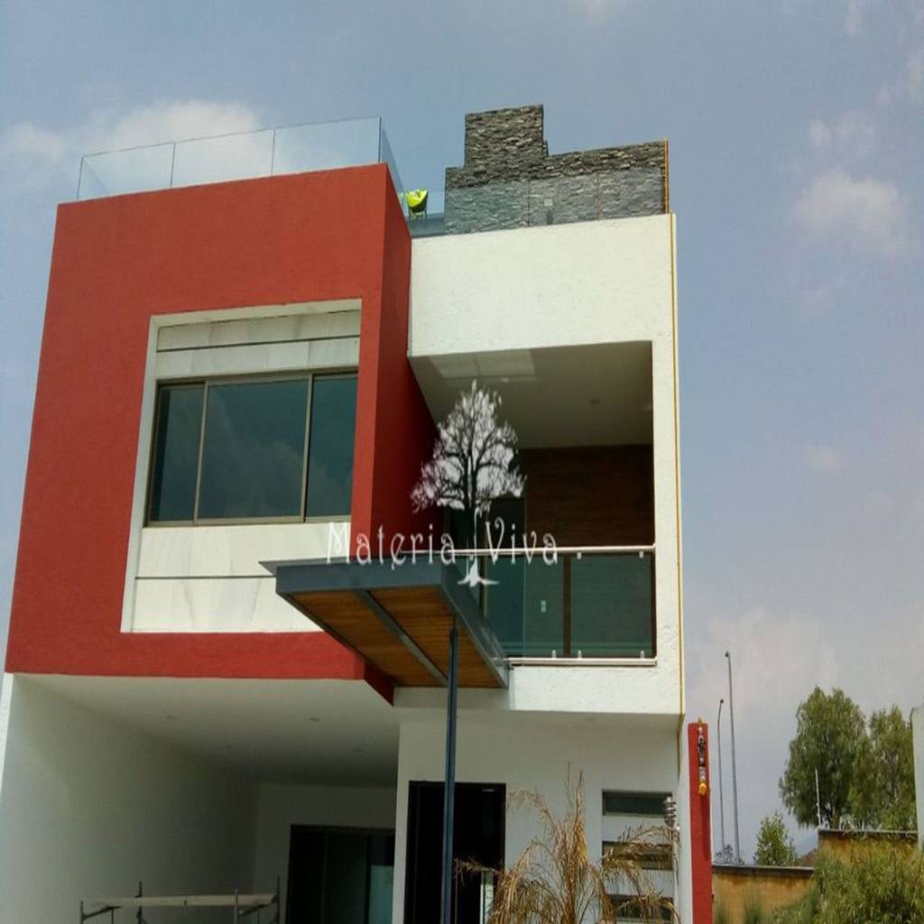 Pérgolas híbridas para terrazas, fachada y acceso en presa madin, edo