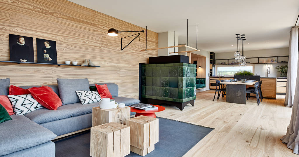 Musterhaus Heimat 4 0 Wohnzimmer Im Landhausstil Von Bau Fritz Gmbh Co Kg Landhaus Homify