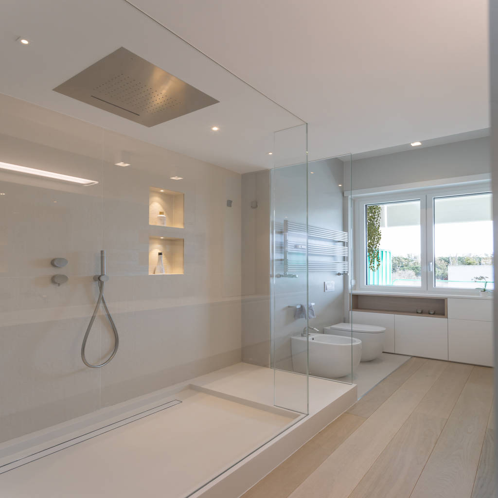 Casa "fg" bianco scolpito bagno moderno di mamestudio moderno | homify