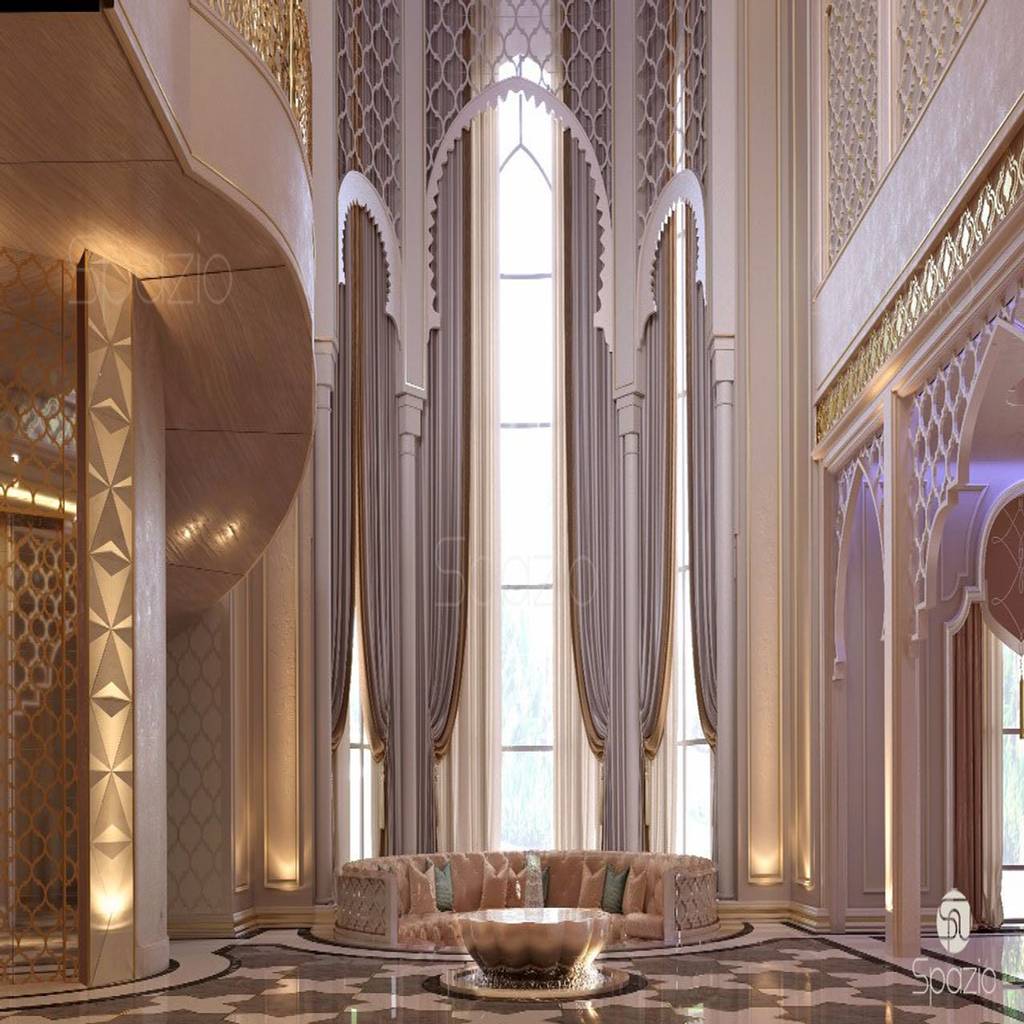 Luxury Maroccan Interior Design Of The Main Hall Of The Villa