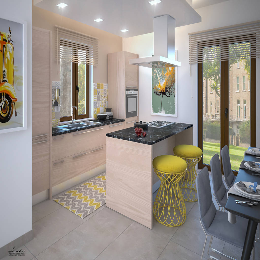 Progetto interior design - 3d - capo d'orlando (me) cucina ...