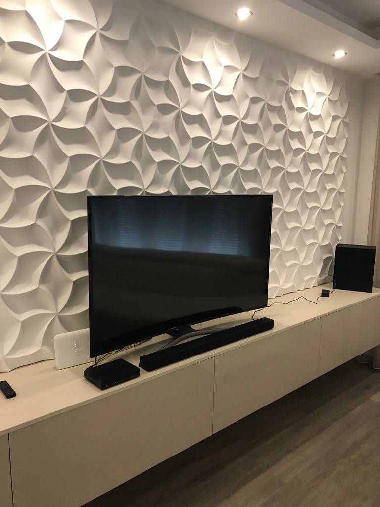 Dekorative Wandpaneele Aus Gips Modell Nr 29 Moderne Wohnzimmer