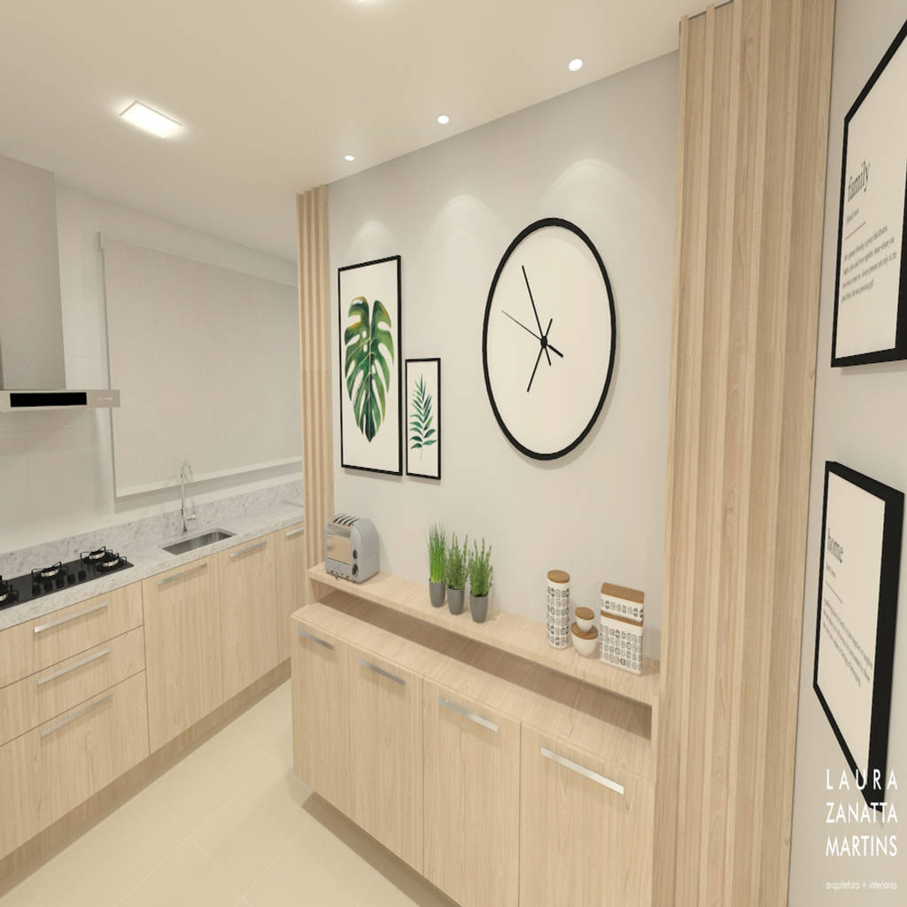 Estar Jantar E Cozinha Mj Por Arquiteta Laura Zanatta Martins Moderno Homify