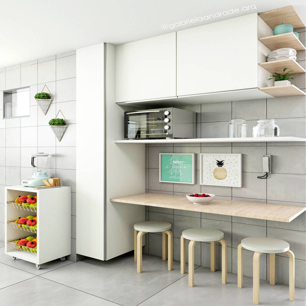 Cozinha Vista 02 Por Gabriela Andrade Arquitetura Moderno Homify