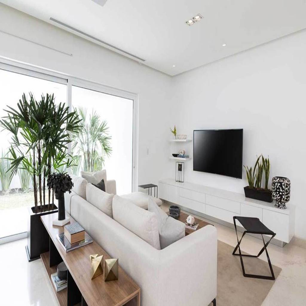 Casa blanca salas multimedia modernas de carlos de la rosa moderno | homify