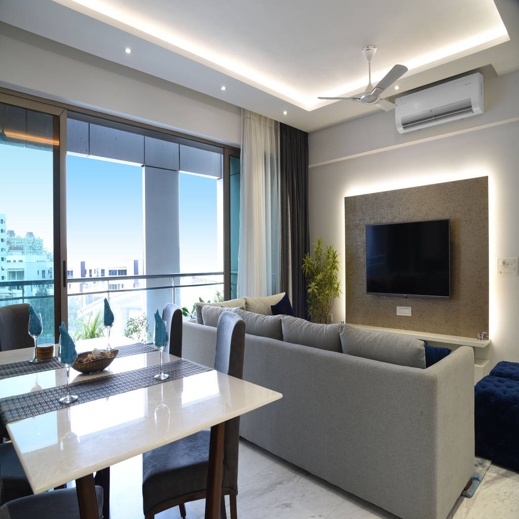 Apartment At Tata Primanti Gurugram Modern Living Room By